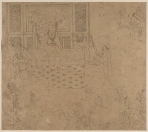 Album mit daoistischen und buddhistischen Themen: Könige der Hölle: Blatt 31 von Unknown artist