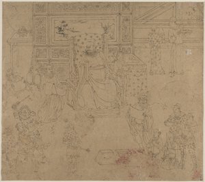Album der daoistischen und buddhistischen Themen: Könige der Hölle: Blatt 34