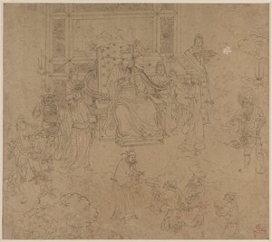 Album der daoistischen und buddhistischen Themen: Könige der Hölle: Blatt 36