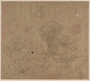 Album der daoistischen und buddhistischen Themen: Suche den Berg: Blatt 42