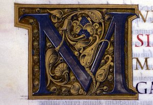 Alphabet: miniaturisierter Buchstabe M von Unknown artist