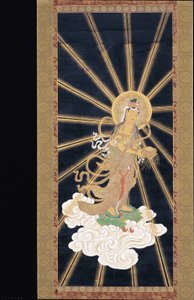 Amitabha (Amida) Triade, die vom Himmel herabsteigt von Unknown artist