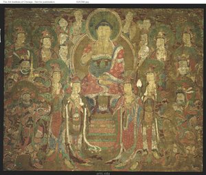 Amitabha Buddha mit Versammlung