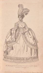 Anne Townshend, Marchioness Townshend im vollen Hofkleid