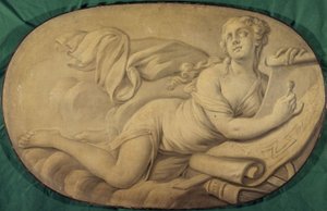 Die Architektur (Allegorie, dekorative Malerei für das Hôtel La Rivière, später Canillac)