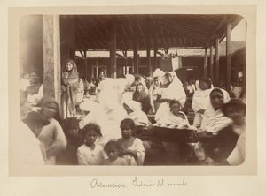 Asuncion, Innenraum des Marktes von Unknown artist