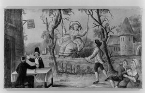 "Aux trois ordres réunis". Weinhändlerschild. Paris von Unknown artist