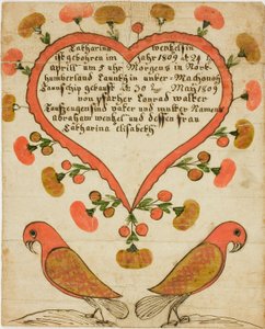 Taufurkunde von Catharina Wentzelsin