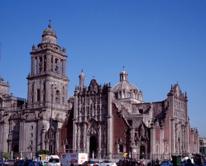 Barockkunst: Blick auf die Metropolitan-Kathedrale von Mexiko-Stadt