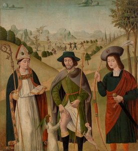 Bischof Heiliger, Heiliger Rochus und Heiliger Sebastian