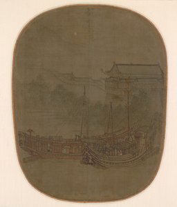 Boote vor Anker von Unknown artist