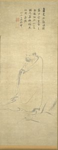 Bodhidharma überquert den Yangzi auf einem Schilfrohr von Unknown artist
