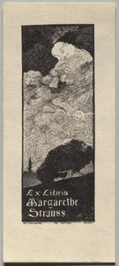 Exlibris: Margarethe Strauss von Unknown artist