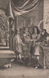 Karikatur von Charles II und dem Feuer