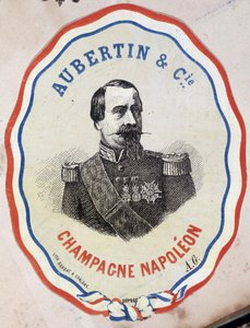 Champagner Napoleon - Aubertin & Cie. (Porträt von Napoleon III) von Unknown artist