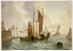 Versammlung von Schiffen im Hafen