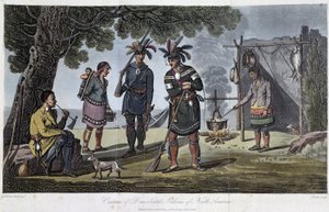 Kostüme der sesshaften Indianer Nordamerikas, von Heriot, George (1766-1844)