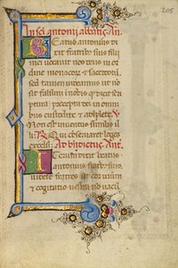 Geschmücktes Initial B; Geschmücktes Initial I