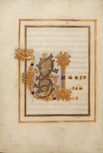 Geschmücktes Initial V