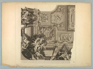 Dekorationen von Lebrun und Mignard im Schloss von Versailles von Unknown artist