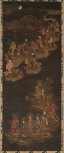 Abstieg der neun Leuchtkörper und der sieben Sterne bei Kasuga