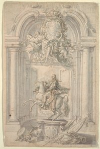 Entwurf für Reiterdenkmal von Karl III.