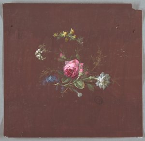 Entwurf für Tapeten und Textilien: Blumen