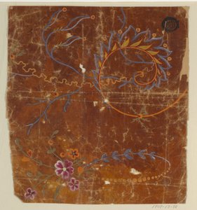 Entwurf für einen gewebten Stoff, Fragment von Unknown artist