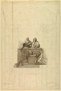 Detailansicht der drei Figuren von Unknown artist