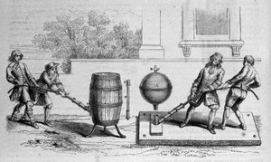 Verschiedene Experimente von Otto von Guericke (Otto de Guericke) von Unknown artist