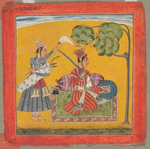 Dipak Raga, eine der sechsunddreißig Melodien (Ragamala): Personifizierung der Liebe