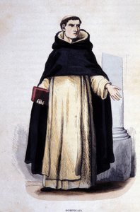 Dominikaner. Gravur aus einem Album über religiöse Orden, Paris