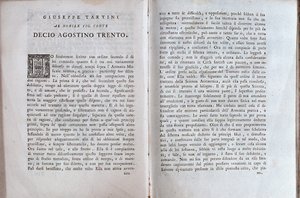 Doppelseite aus einem Musiktraktat von Giuseppe Tartini