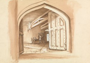 Eingang zum Walmer Castle; Skizzen von Türen von Unknown artist