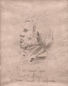 Eugène Delacroix (Zeichnung, ca. 1850)