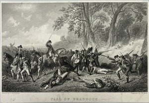 Fall von Braddock von Unknown artist