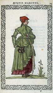 Flämische Frau - in „Habits et effigies“ von Jean Sulperius von Unknown artist