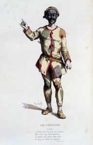 Finet in „les escolliers“ (von François Perrin 1533-1606), in „das französische Theater im 16. und 17. Jahrhundert vor Molière“ von Edouard Fournier von Unknown artist