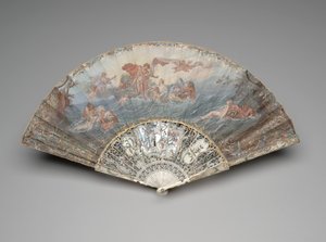 Faltfächer mit "Der Sonnenuntergang," nach François Boucher, nach 1753 von Unknown artist