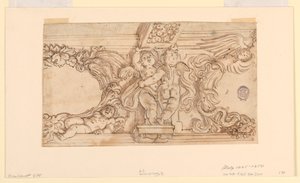 Fries mit Putti und Medaillons von Unknown artist