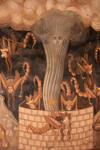 Fresko in der Kirche des Koutloumousiou-Klosters, Berg Athos, Griechenland, 2006 von Unknown artist