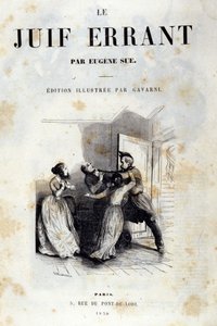 Frontispiz des Romans von Eugène Sue: Der ewige Jude