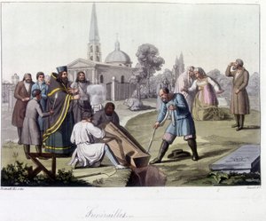 Beerdigung nach dem orthodoxen Ritus in Russland - in „Das alte und moderne Kostüm“
