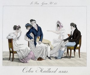 Spiel: Le Colin Maillard assis - in "Le Bon genre", Nr. 65 von Unknown artist