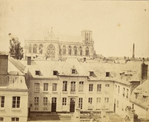 Gebäude der kaiserlichen Gendarmerie und gotische Kathedrale von Unknown artist