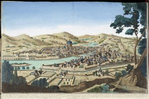 Gesamtansicht von Florenz - Gravur