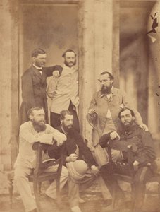 Gruppenporträt von Militärs, Indien von Unknown artist
