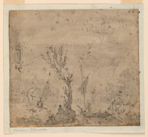 Hafenszene von Unknown artist