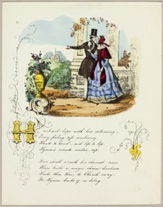 Herz und Hoffnung mit Liebe umschlungen (Valentine) von Unknown artist
