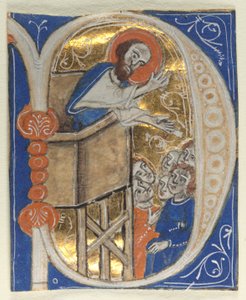 Historiierte Initiale aus einer Bibel (Satz von neun) von Unknown artist